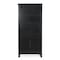 Flash Furniture Stella Modern Farmhouse Wooden Bookcase/Storage Cabinet, 3 Upper Shelves in Black ZG-027-BLK-GG - alternate 4
